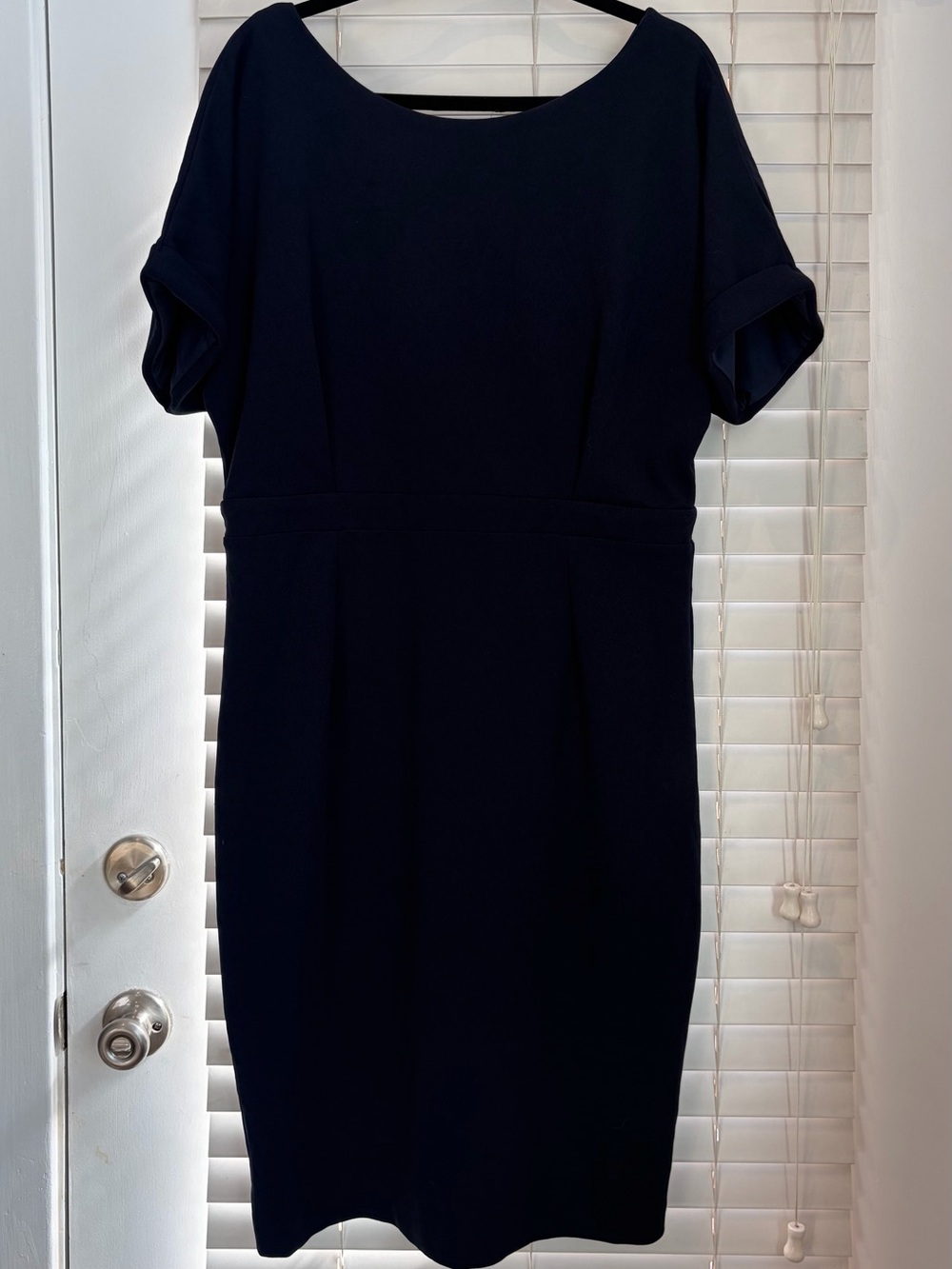 Alexia Admor Navy Midi Sheath Dress